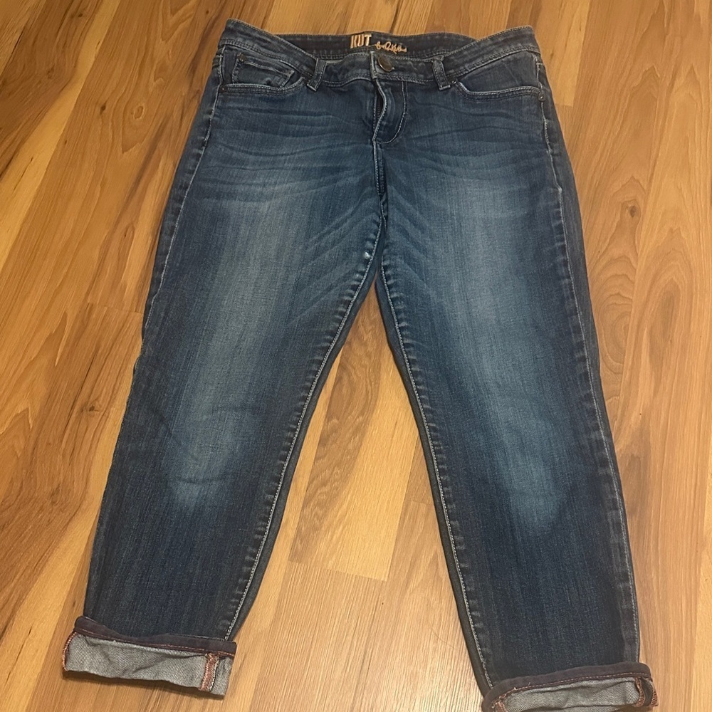 Kut from the Kloth Dark Wash Cropped Jeans